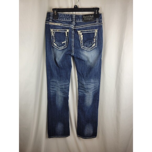 Rock & Roll Cowgirl Blue Boot Cut Jeans - Picture 8 of 8